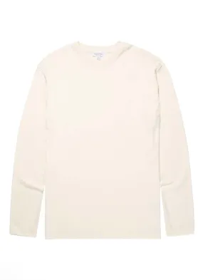 SUNSPEL Cavendish Cotton Interlock Long Sleeve Tee - OFF WHITE