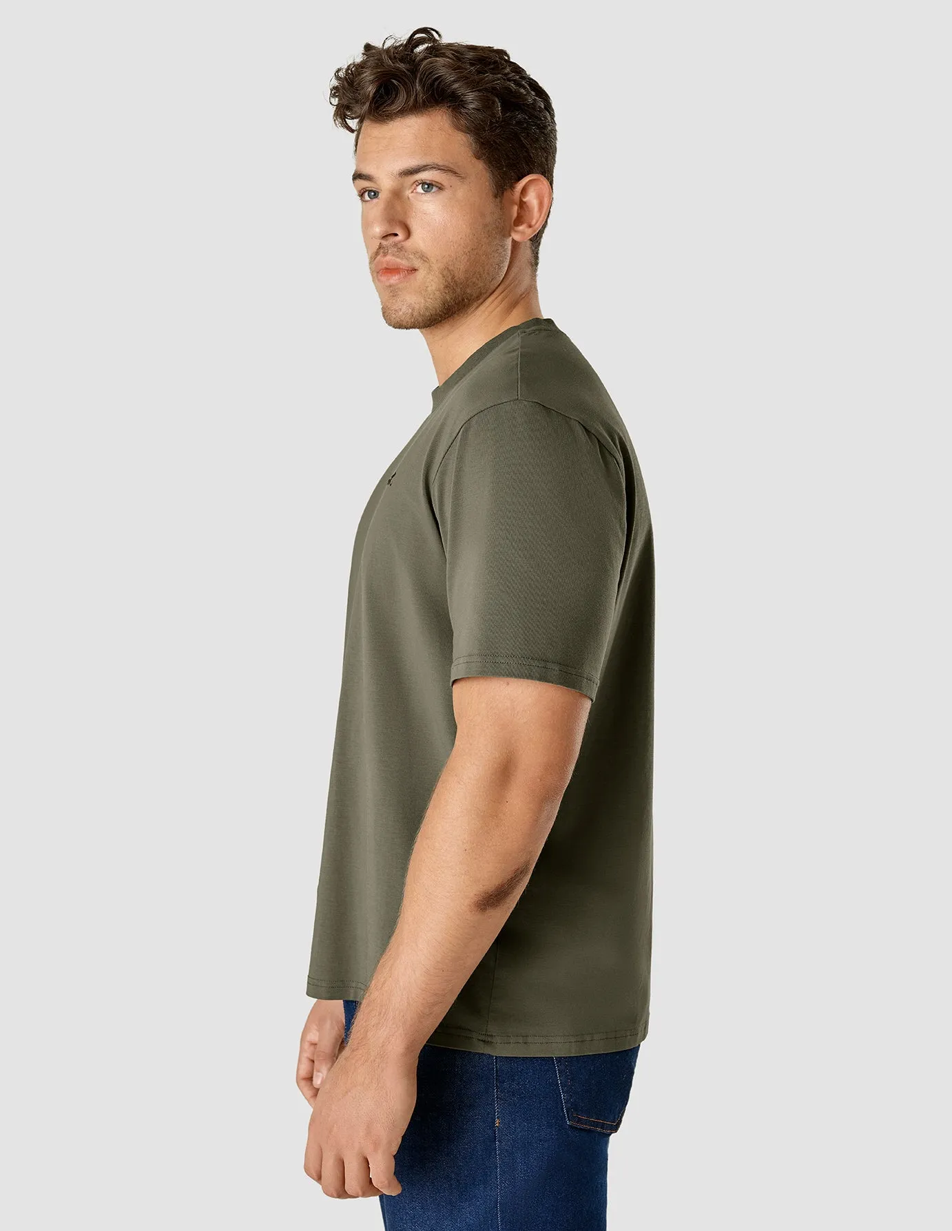 Supima T-Shirt Box Fit Legacy Remote Green