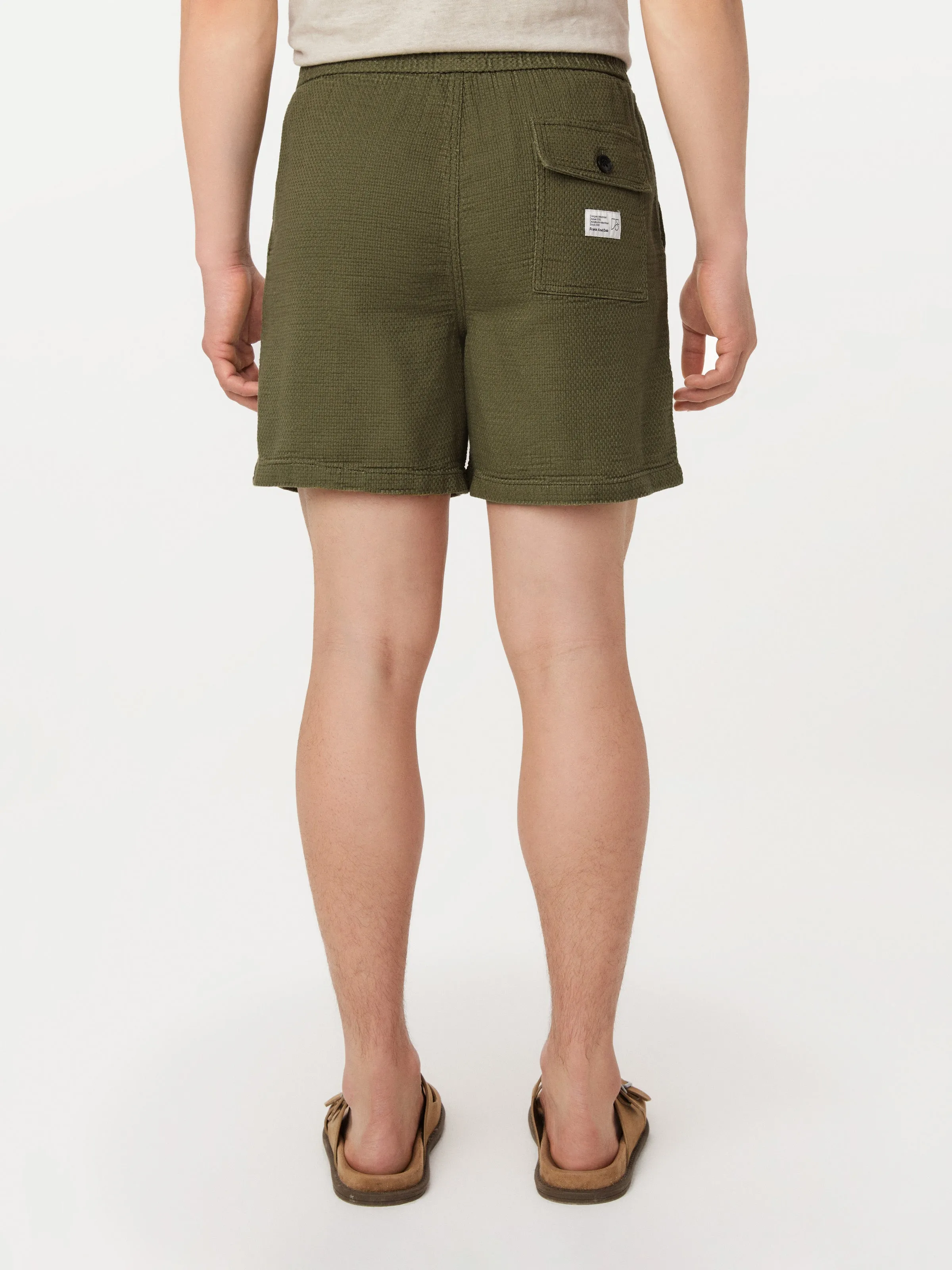 The Drawstring Short in Martini Olive