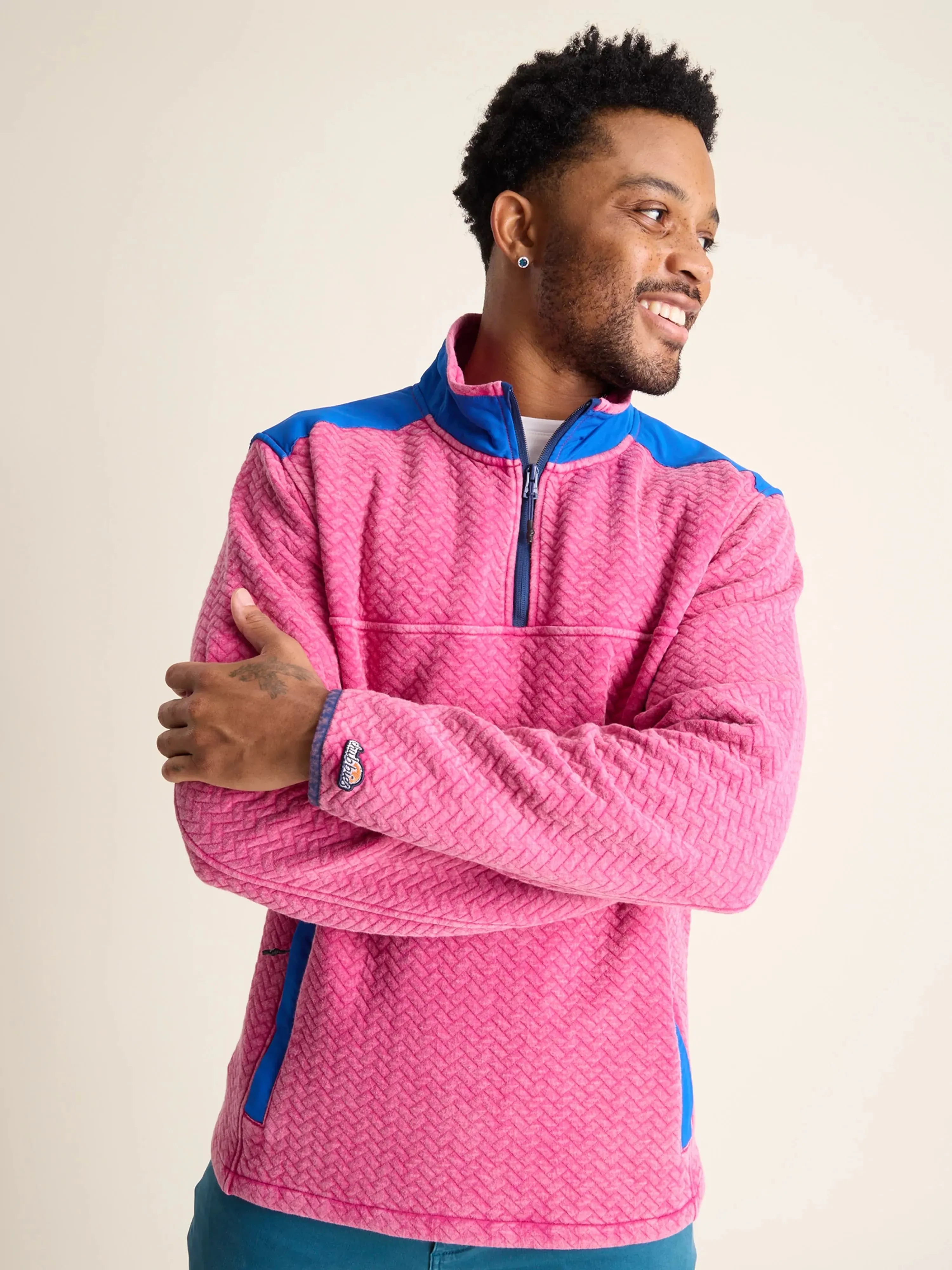 The Let Me Pink (Quilted Quarter-Zip)