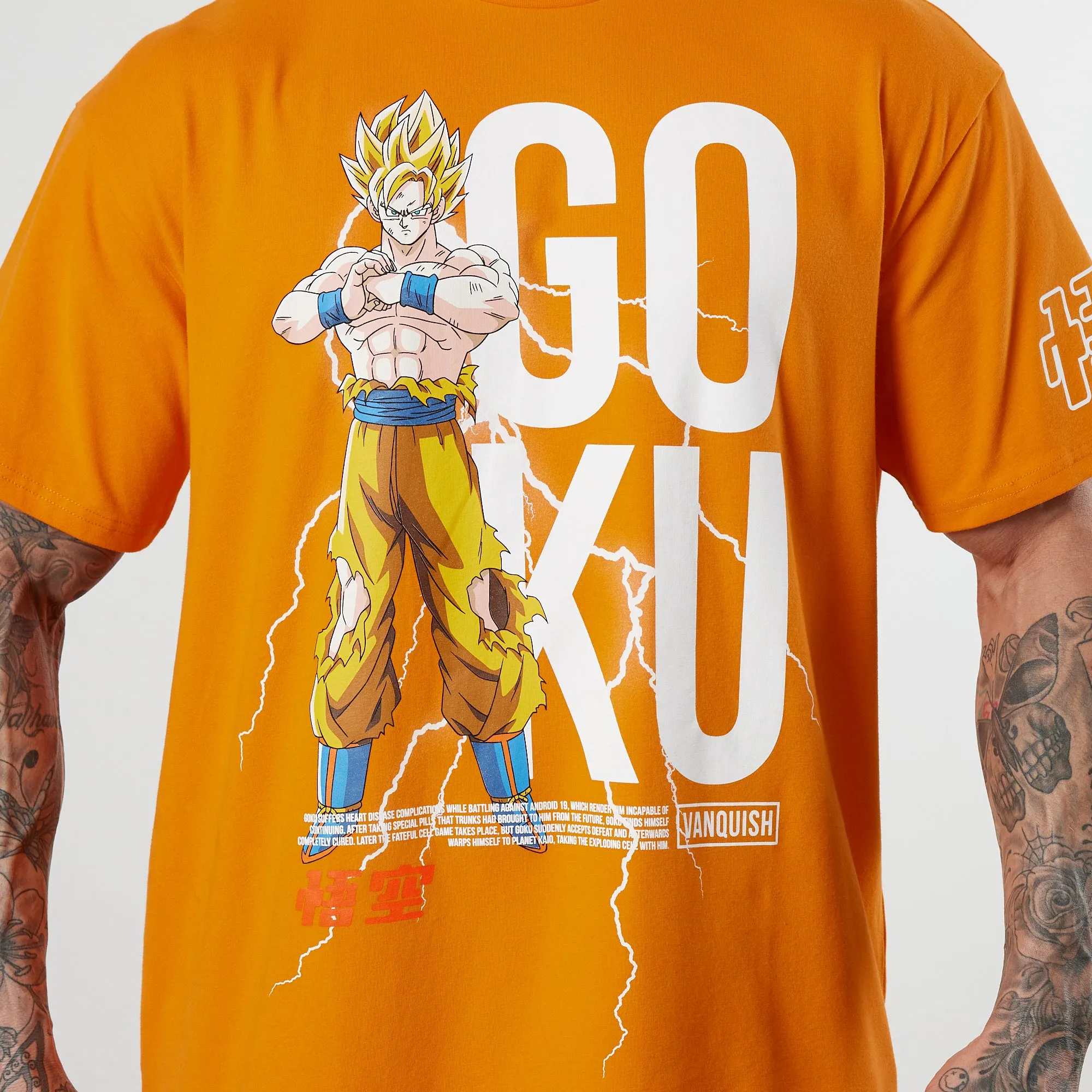 Vanquish DBZ CS Goku Orange Oversized T Shirt