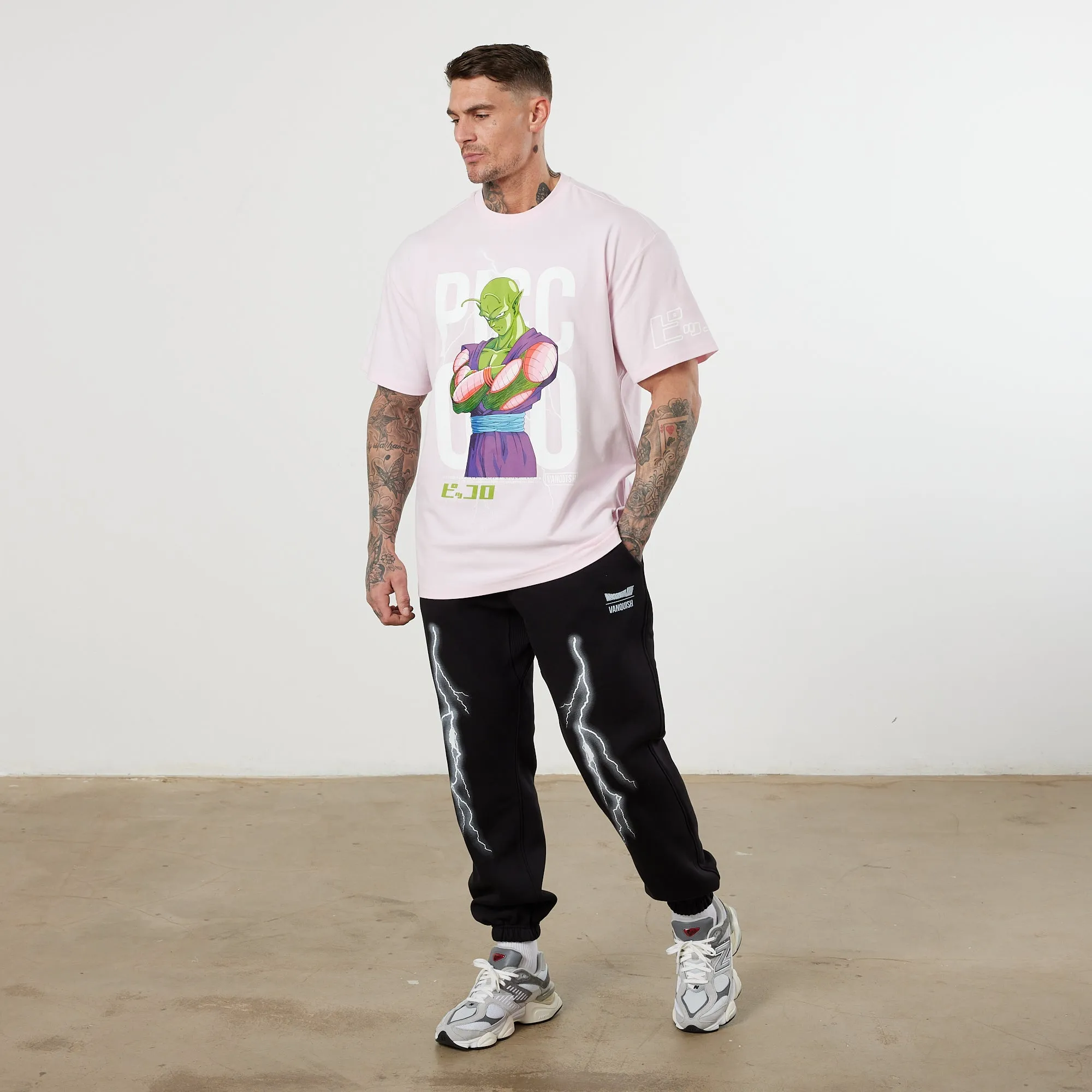 Vanquish DBZ CS Piccolo Pale Pink Oversized T Shirt