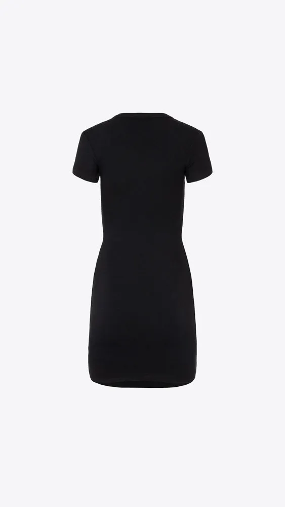 Verona Tee Mini Dress - Jet Black