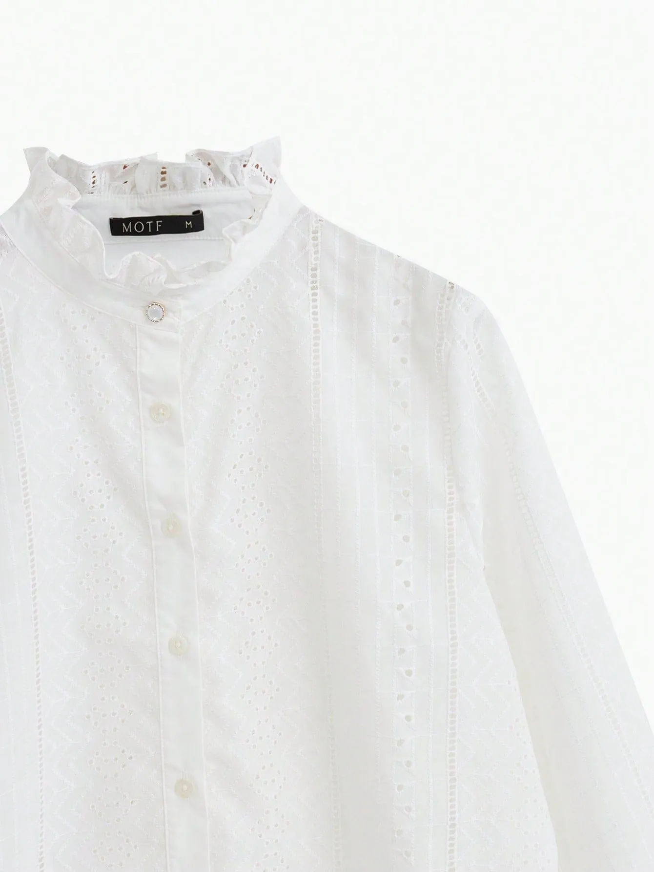 White Eyelet Blouse