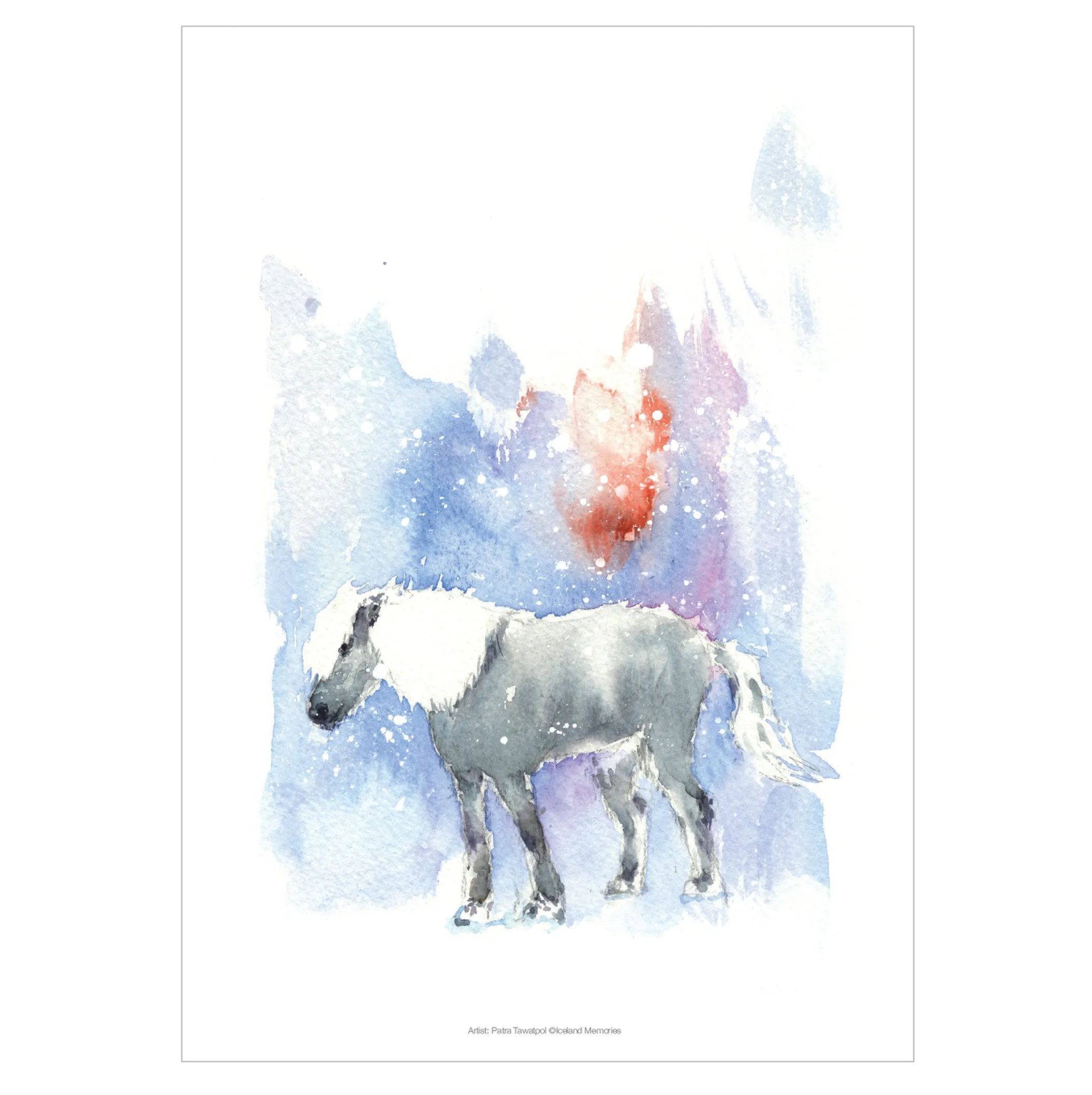 Winter horse A4