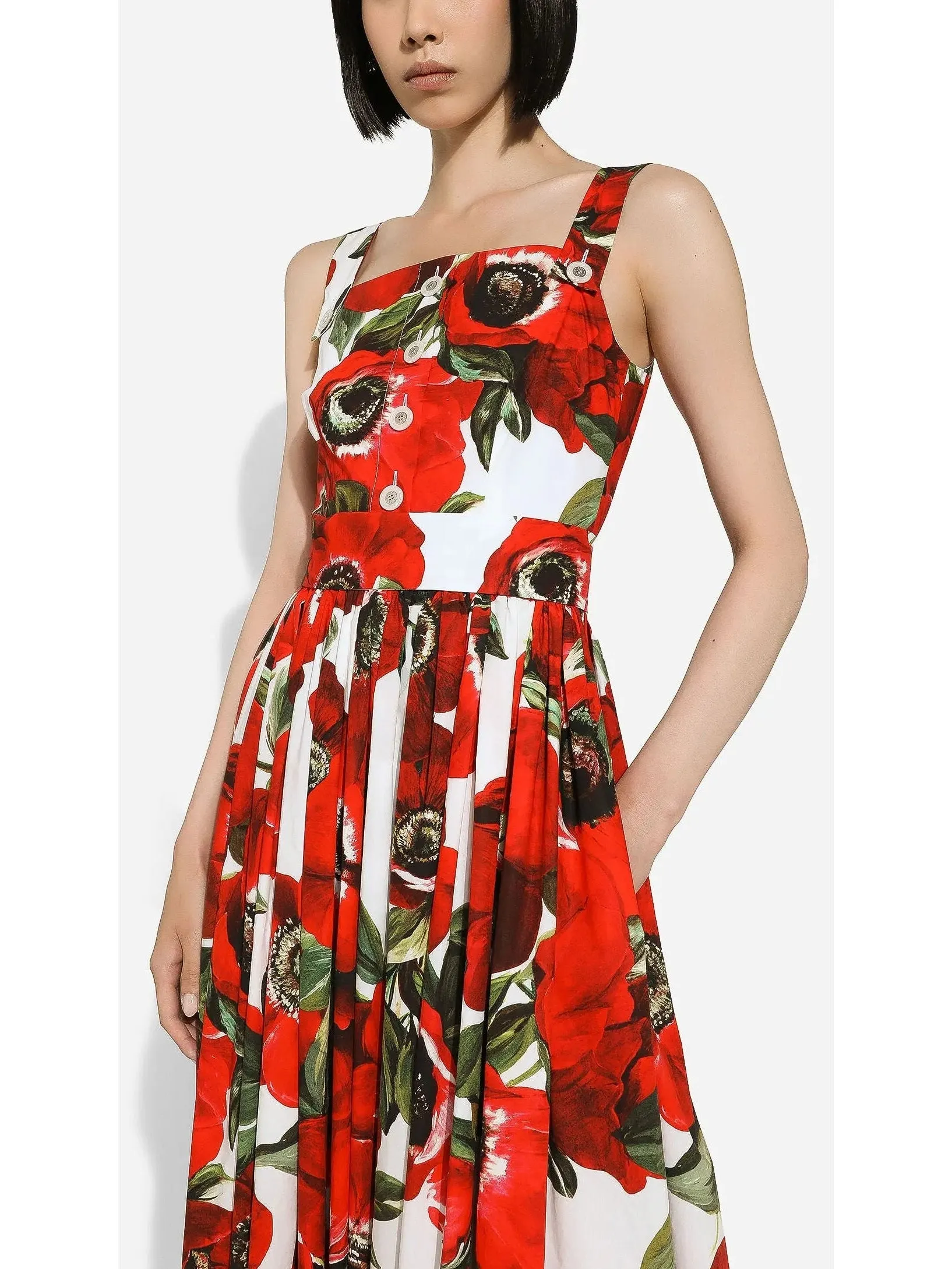 Women’s Anemone Print Cotton Sun Dress