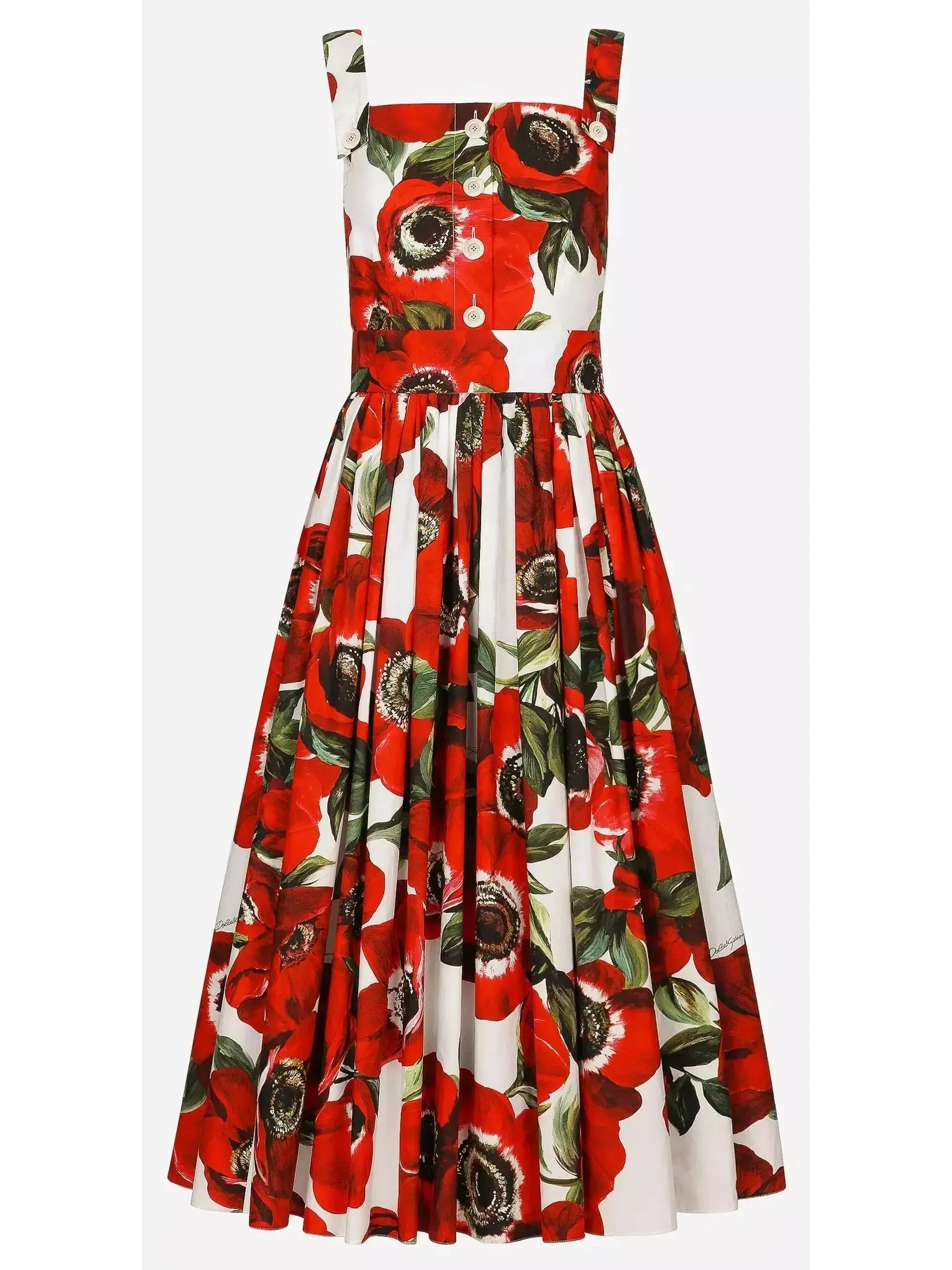 Women’s Anemone Print Cotton Sun Dress