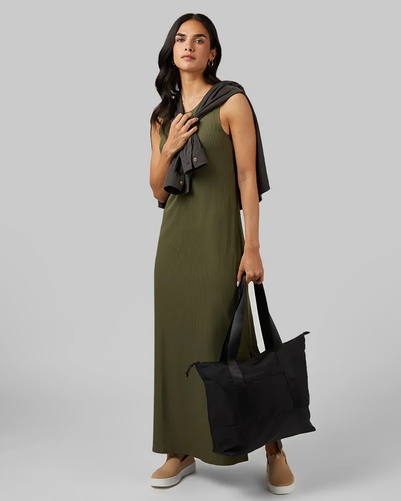 WOMEN'S SOFT RIB MAXI DRESS