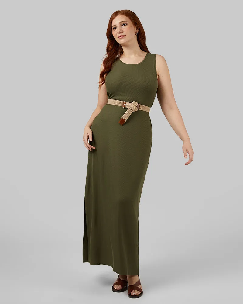 WOMEN'S SOFT RIB MAXI DRESS