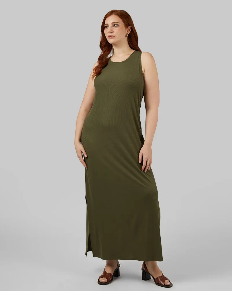 WOMEN'S SOFT RIB MAXI DRESS